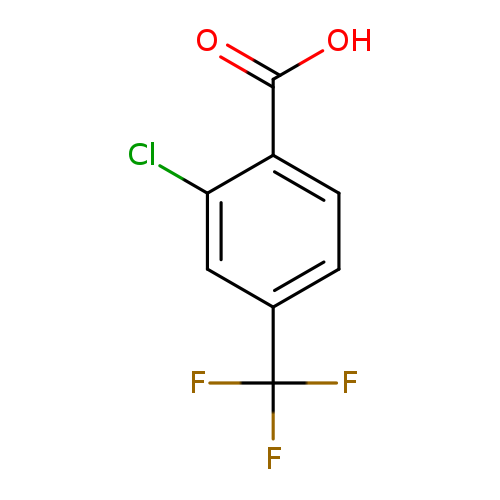 OC(=O)c1ccc(cc1Cl)C(F)(F)F