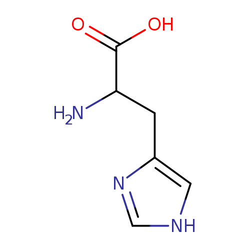 NC(C(=O)O)Cc1c[nH]cn1