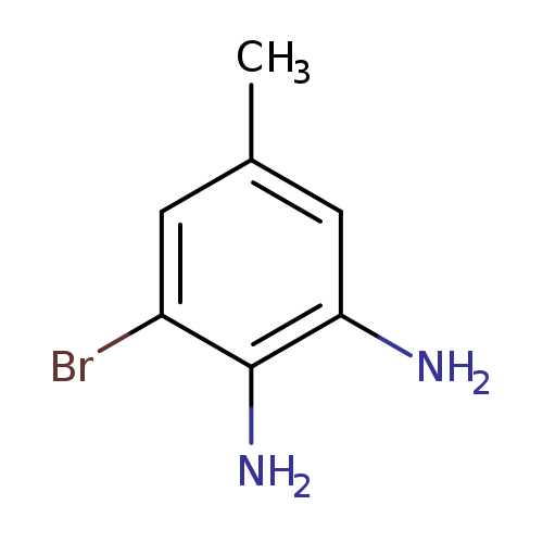 Cc1cc(N)c(c(c1)Br)N