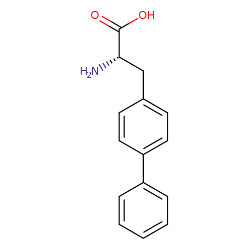 N[C@H](C(=O)O)Cc1ccc(cc1)c1ccccc1