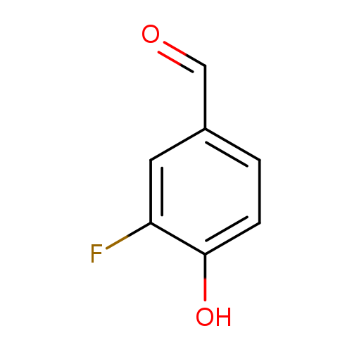 O=Cc1ccc(c(c1)F)O