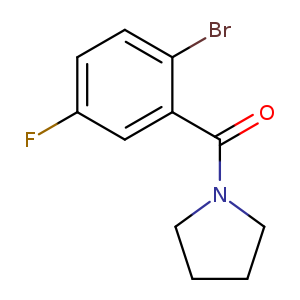 O=C(c1cc(F)ccc1Br)N1CCCC1