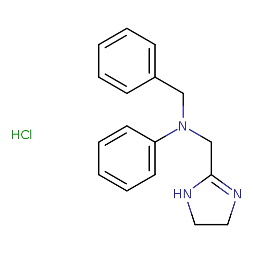 c1ccc(cc1)CN(c1ccccc1)CC1=NCCN1.Cl