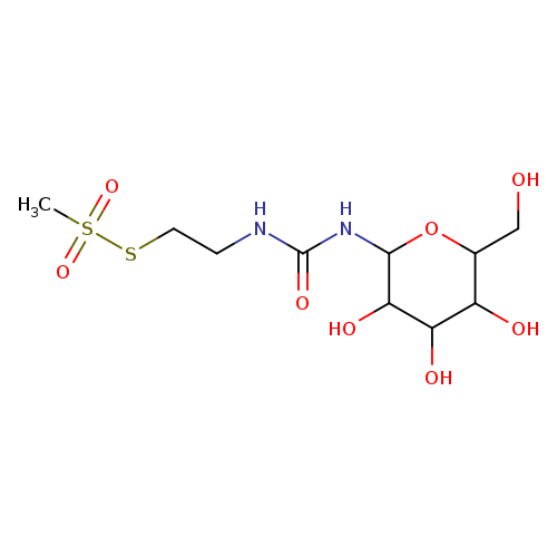 OCC1OC(NC(=O)NCCSS(=O)(=O)C)C(C(C1O)O)O