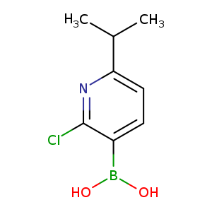 CC(c1ccc(c(n1)Cl)B(O)O)C