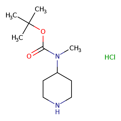 CN(C(=O)OC(C)(C)C)C1CCNCC1.Cl