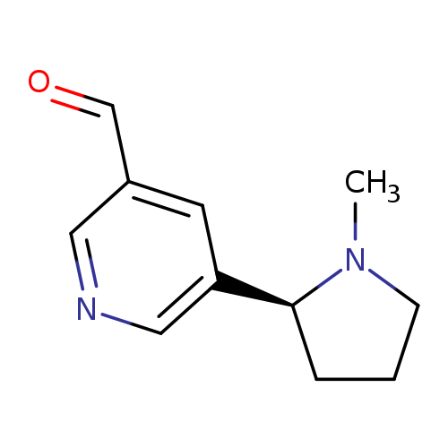 O=Cc1cncc(c1)[C@@H]1CCCN1C