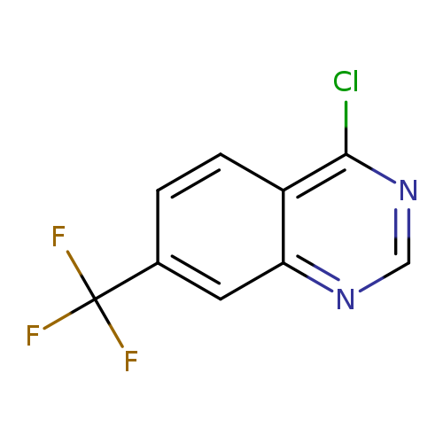Clc1ncnc2c1ccc(c2)C(F)(F)F