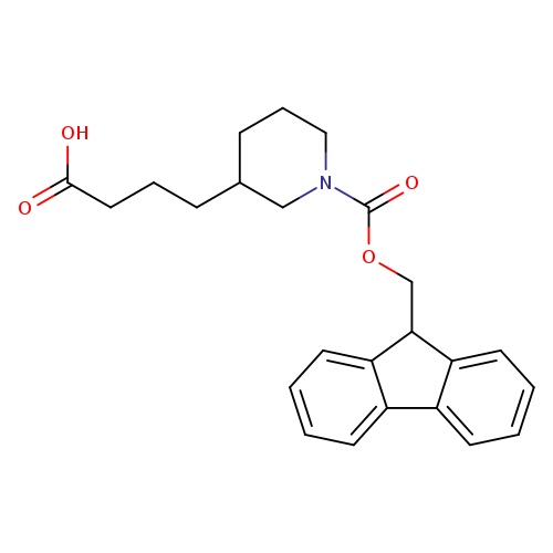 OC(=O)CCCC1CCCN(C1)C(=O)OCC1c2ccccc2c2c1cccc2