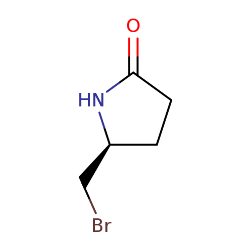 BrC[C@@H]1CCC(=O)N1