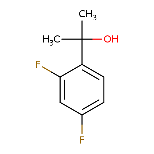 Fc1ccc(c(c1)F)C(O)(C)C