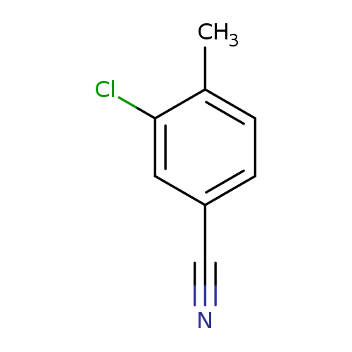 N#Cc1ccc(c(c1)Cl)C