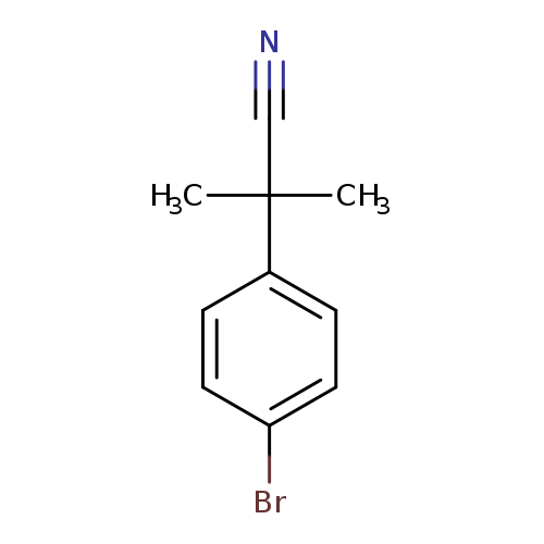 N#CC(c1ccc(cc1)Br)(C)C