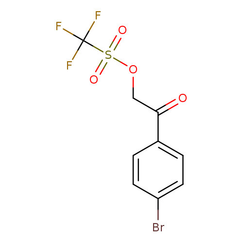 O=C(c1ccc(cc1)Br)COS(=O)(=O)C(F)(F)F