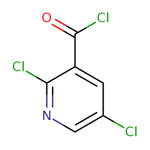 Clc1cnc(c(c1)C(=O)Cl)Cl