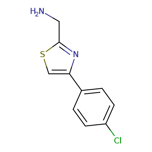 NCc1scc(n1)c1ccc(cc1)Cl