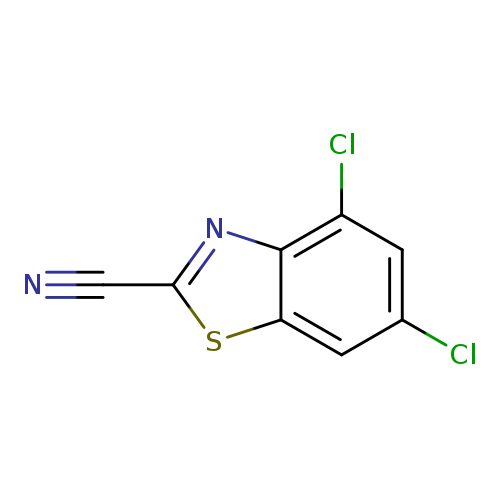 N#Cc1sc2c(n1)c(Cl)cc(c2)Cl