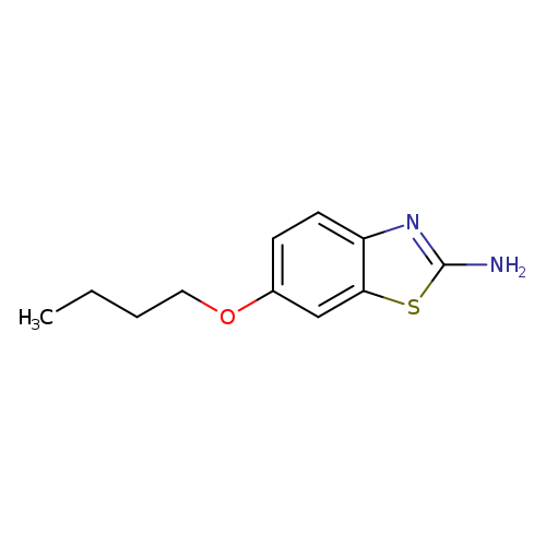CCCCOc1ccc2c(c1)sc(n2)N