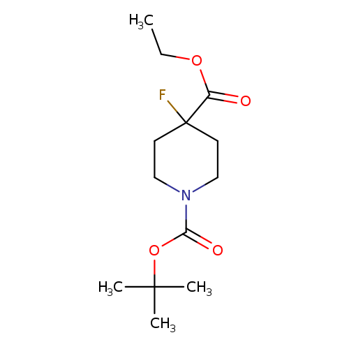 CCOC(=O)C1(F)CCN(CC1)C(=O)OC(C)(C)C