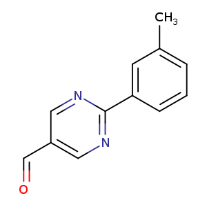 O=Cc1cnc(nc1)c1cccc(c1)C