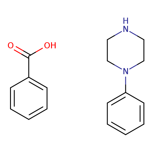 N1CCN(CC1)c1ccccc1.OC(=O)c1ccccc1