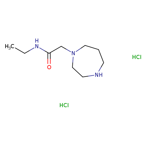 CCNC(=O)CN1CCNCCC1.Cl.Cl