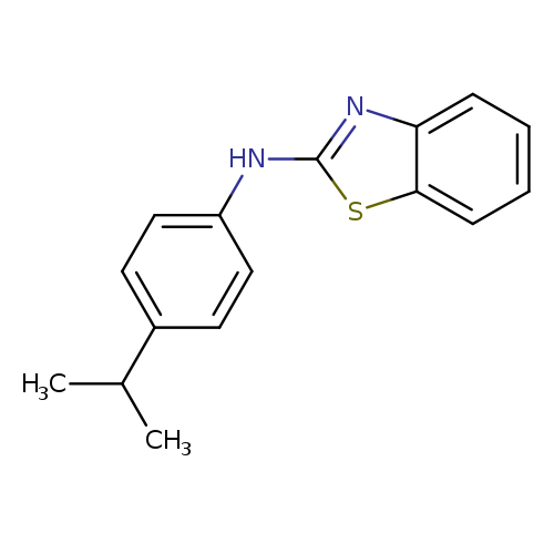 CC(c1ccc(cc1)Nc1nc2c(s1)cccc2)C