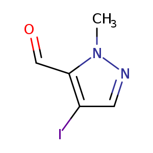 Cn1ncc(c1C=O)I