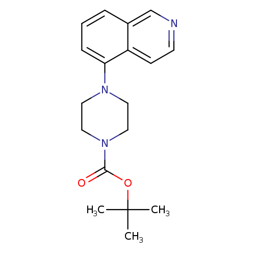 O=C(N1CCN(CC1)c1cccc2c1ccnc2)OC(C)(C)C