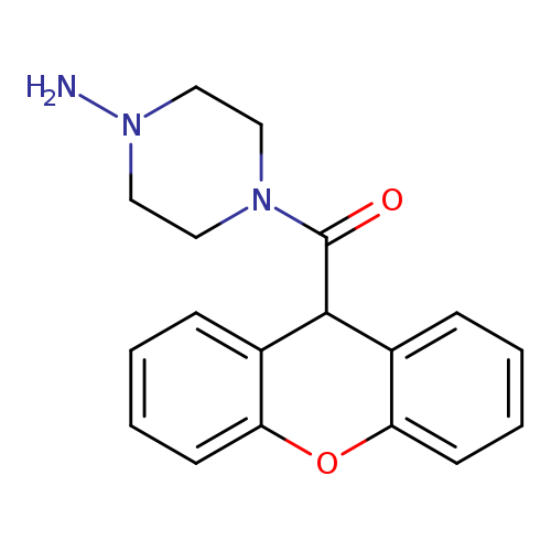 NN1CCN(CC1)C(=O)C1c2ccccc2Oc2c1cccc2