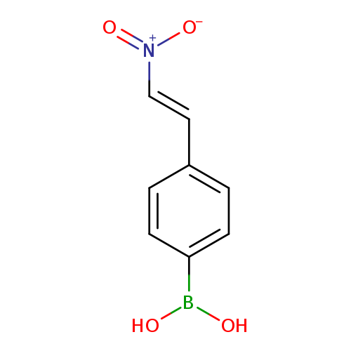 OB(c1ccc(cc1)/C=C/[N+](=O)[O-])O