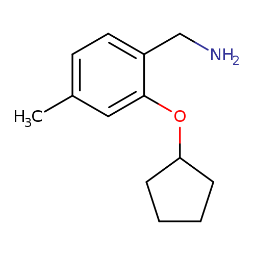 NCc1ccc(cc1OC1CCCC1)C