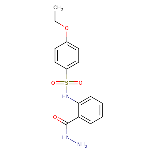 CCOc1ccc(cc1)S(=O)(=O)Nc1ccccc1C(=O)NN