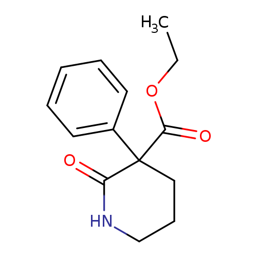 CCOC(=O)C1(CCCNC1=O)c1ccccc1