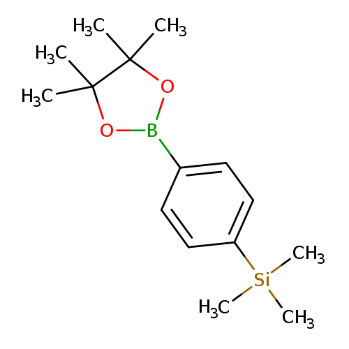CC1(C)OB(OC1(C)C)c1ccc(cc1)[Si](C)(C)C