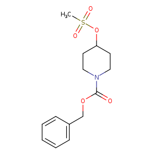 O=C(N1CCC(CC1)OS(=O)(=O)C)OCc1ccccc1