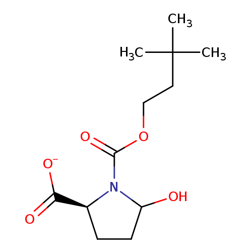 OC1CC[C@H](N1C(=O)OCCC(C)(C)C)C(=O)[O-]