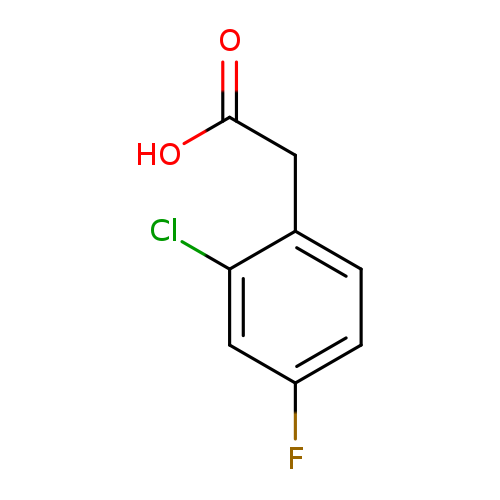 OC(=O)Cc1ccc(cc1Cl)F