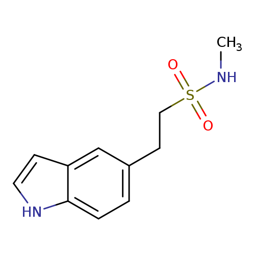 CNS(=O)(=O)CCc1ccc2c(c1)cc[nH]2
