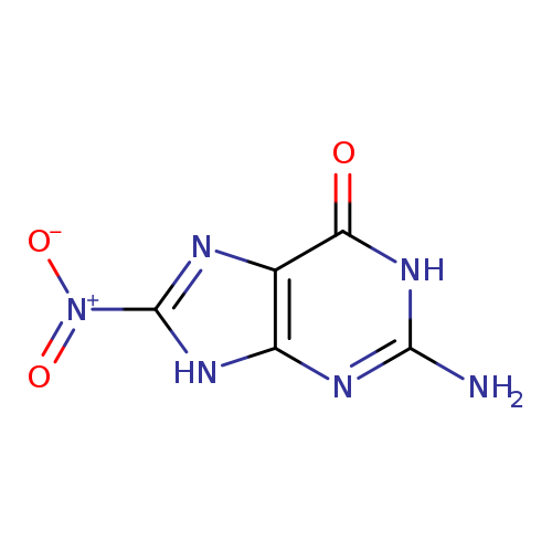 [O-][N+](=O)c1[nH]c2c(n1)c(=O)[nH]c(n2)N