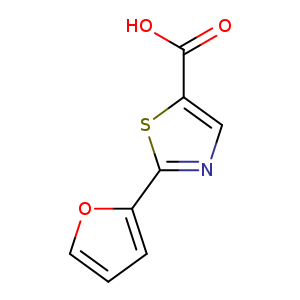 OC(=O)c1cnc(s1)c1ccco1