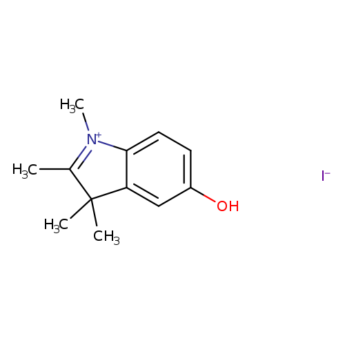 Oc1ccc2c(c1)C(C)(C)C(=[N+]2C)C.[I-]