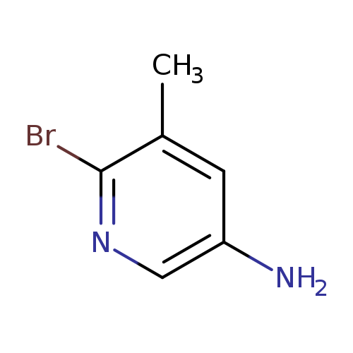 Nc1cnc(c(c1)C)Br