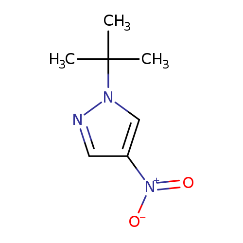 CC(n1ncc(c1)[N+](=O)[O-])(C)C