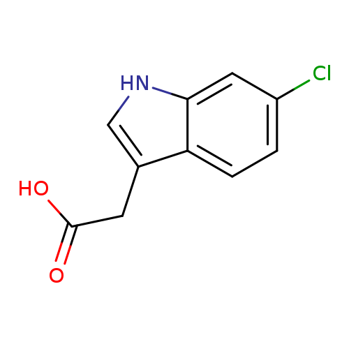OC(=O)Cc1c[nH]c2c1ccc(c2)Cl