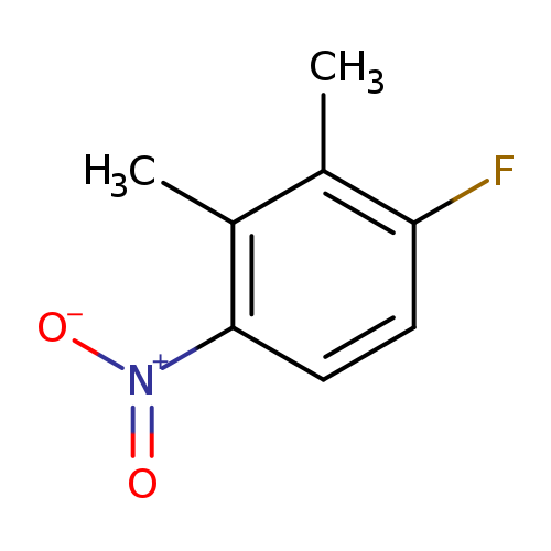 [O-][N+](=O)c1ccc(c(c1C)C)F