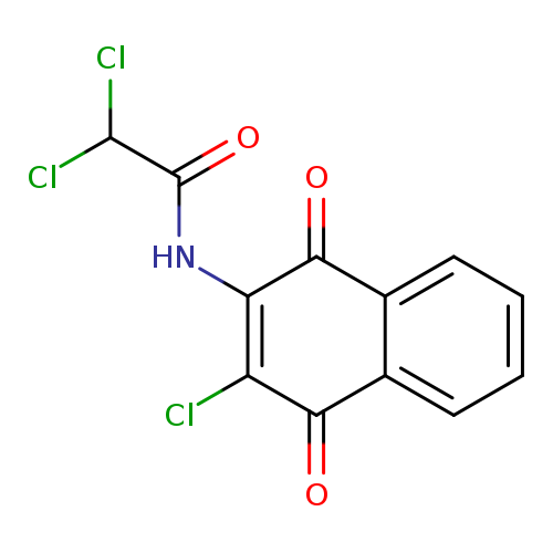 O=C(C(Cl)Cl)NC1=C(Cl)C(=O)c2c(C1=O)cccc2