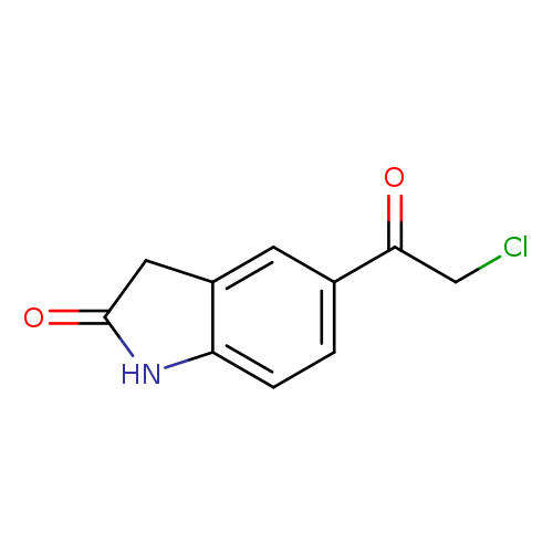 ClCC(=O)c1ccc2c(c1)CC(=O)N2