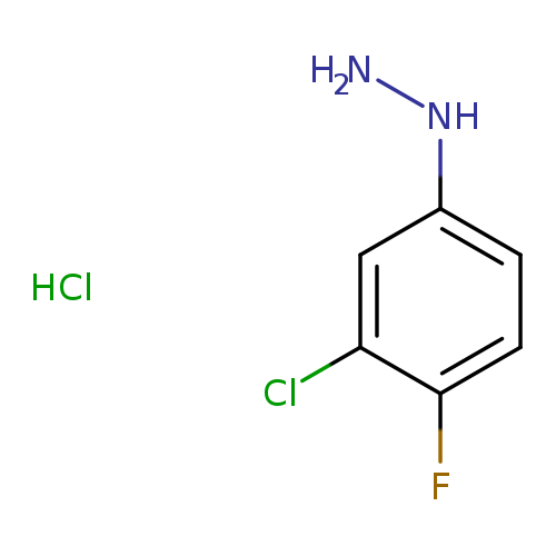 NNc1ccc(c(c1)Cl)F.Cl