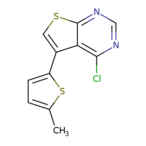 Cc1ccc(s1)c1csc2c1c(Cl)ncn2